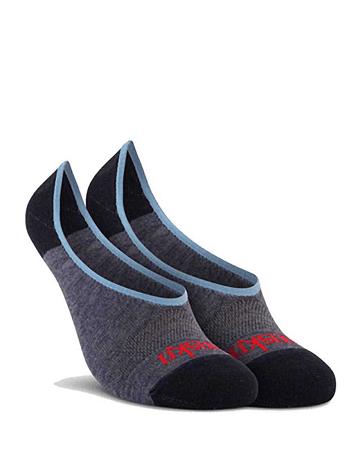 Chaussettes Dansko Two Tone No Show Femme Bleu | FR 286VRW